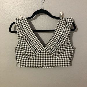 Gingham crop top